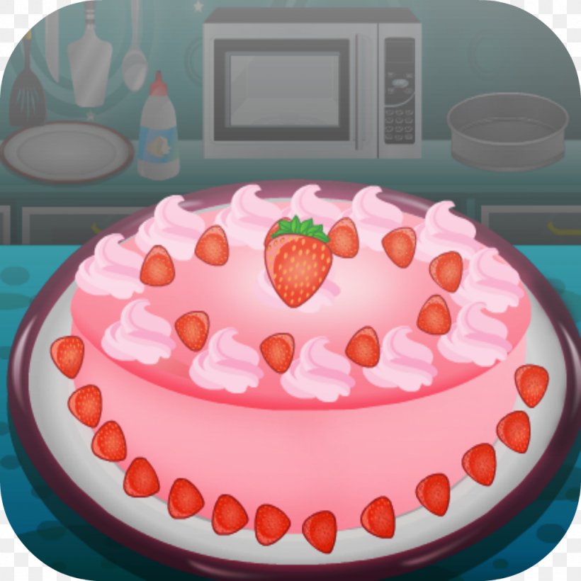 Strawberry Cream Cake Ice Cream Birthday Cake Shortcake, PNG, 1024x1024px, Strawberry Cream Cake, Baking, Birthday Cake, Buttercream, Cake Download Free