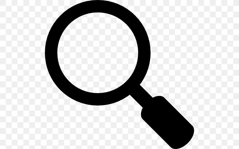 Download Clip Art, PNG, 512x512px, Magnifying Glass, Black And White, Com, Magnifier, Symbol Download Free