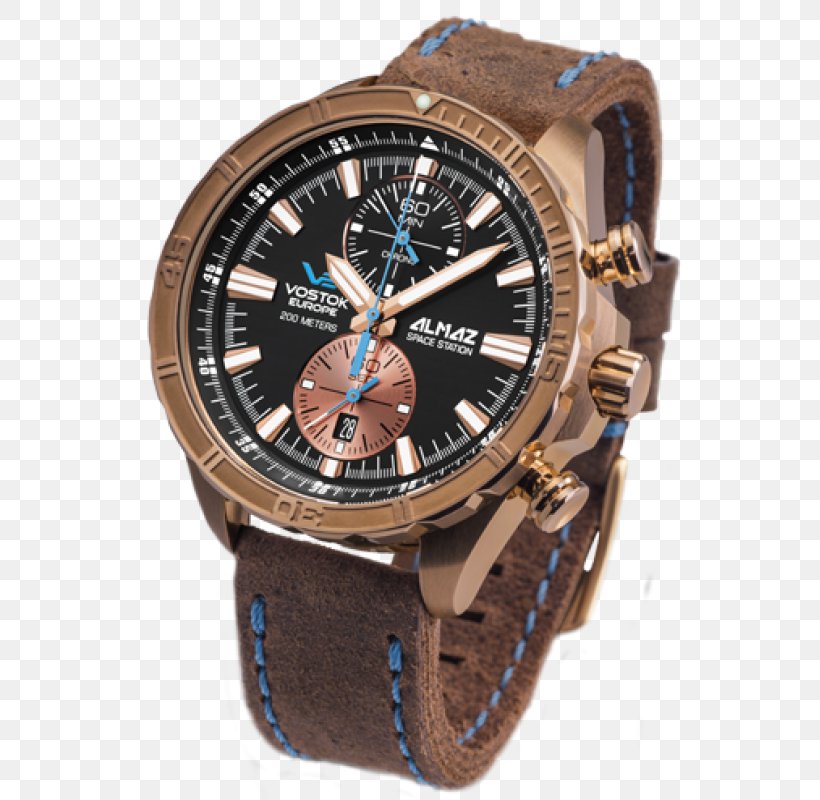 Vostok Europe Vostok Watches Almaz Chronograph, PNG, 800x800px, Vostok Europe, Almaz, Automatic Watch, Bell Ross Inc, Brand Download Free