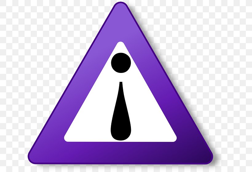 Warning Sign Exclamation Mark Clip Art, PNG, 640x559px, Warning Sign, Exclamation Mark, Purple, Sign, Signage Download Free