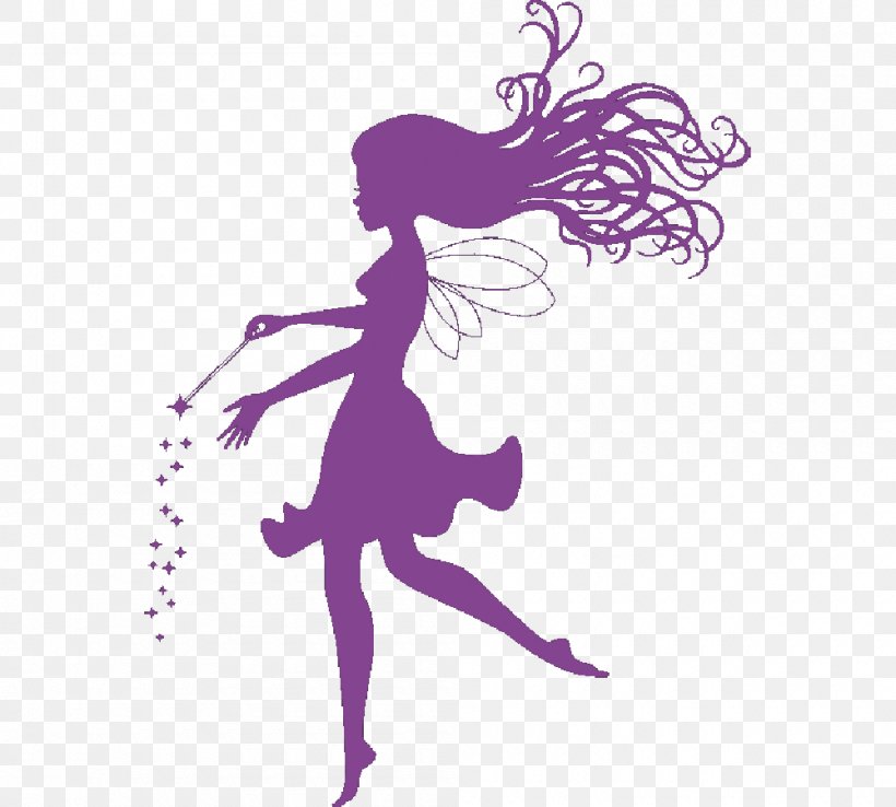 Silhouette Stencil, PNG, 1000x900px, Silhouette, Art, Digital Illustration, Drawing, Fairy Download Free