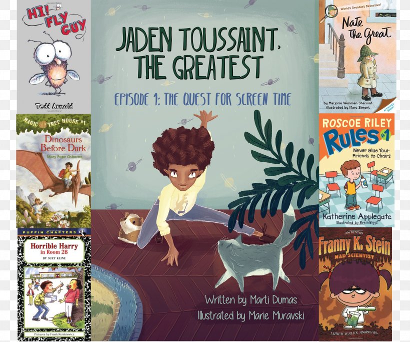 Jaden Toussaint, The Greatest Episode 1: The Quest For Screen Time Jaden Toussaint, The Greatest Episode 2: The Ladek Invasion Children's Literature Book Series, PNG, 1800x1500px, Book, Advertising, Author, Barnes Noble, Book Series Download Free