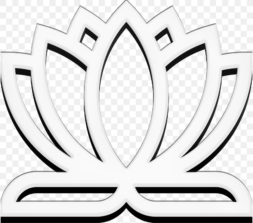 Lotus Flower Icon Flower Icon Therapy Icon, PNG, 816x722px, Lotus Flower Icon, Black, Black And White, Emblem, Flower Icon Download Free