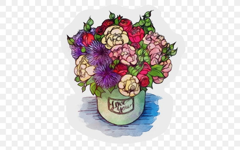 Floral Design, PNG, 512x512px, Watercolor, Cut Flowers, Floral Design, Flower, Flower Bouquet Download Free