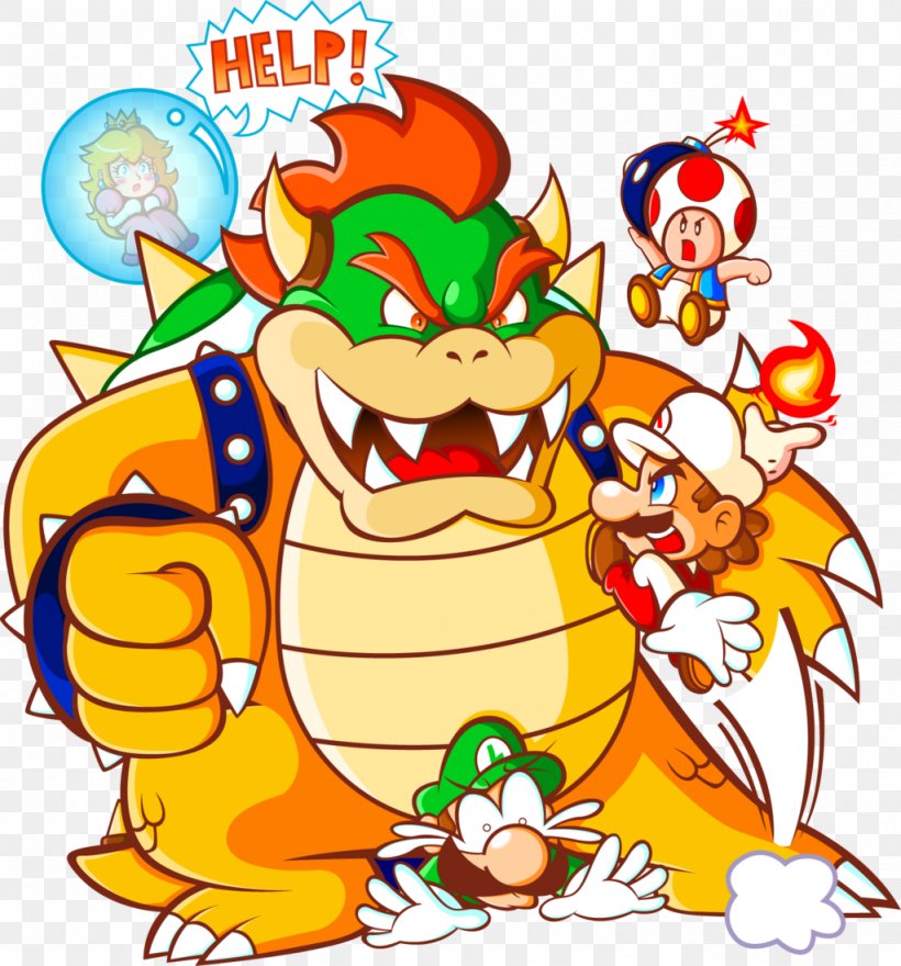 Mario & Luigi: Bowser's Inside Story Super Mario Bros. 3, PNG, 1024x1099px, Bowser, Area, Art, Artwork, Bowser Jr Download Free