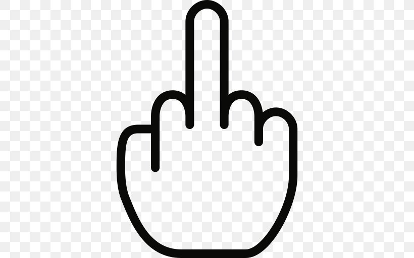 The Finger Middle Finger Cartoon Clip Art, PNG, 512x512px, Finger, Art, Black And White, Cartoon, Drawing Download Free