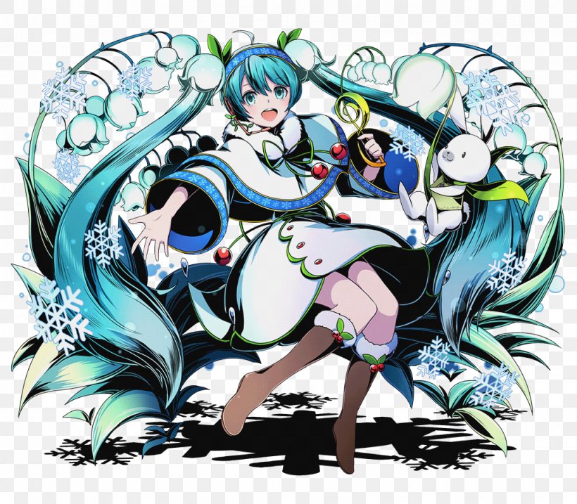 Divine Gate Sapporo Snow Festival Hatsune Miku 雪未來 Vocaloid, PNG, 1024x896px, Watercolor, Cartoon, Flower, Frame, Heart Download Free