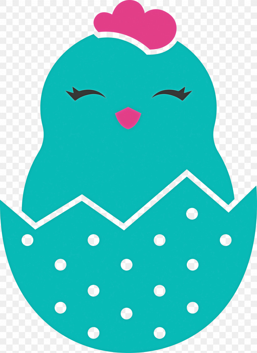 Chick In Eggshell Easter Day Adorable Chick, PNG, 2181x3000px, Chick In Eggshell, Adorable Chick, Aqua, Easter Day, Polka Dot Download Free