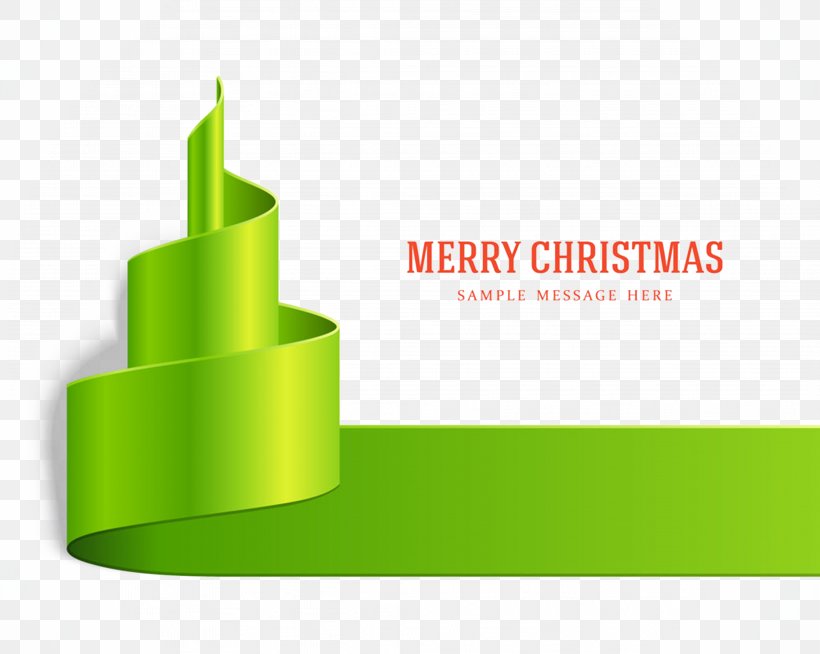 Christmas Tree Ribbon Santa Claus, PNG, 4167x3325px, Logo, Brand, Diagram, Green, Product Download Free