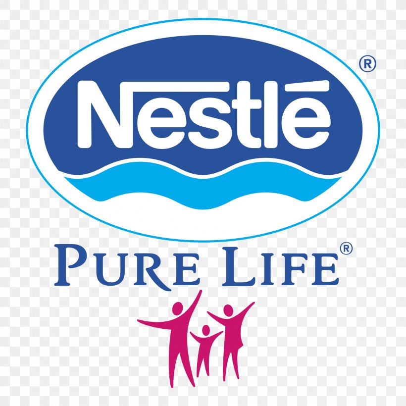 Logo Nestlé Pure Life Nestlé Waters Brand, PNG, 2400x2400px, Logo, Area, Blue, Brand, Nestle Download Free