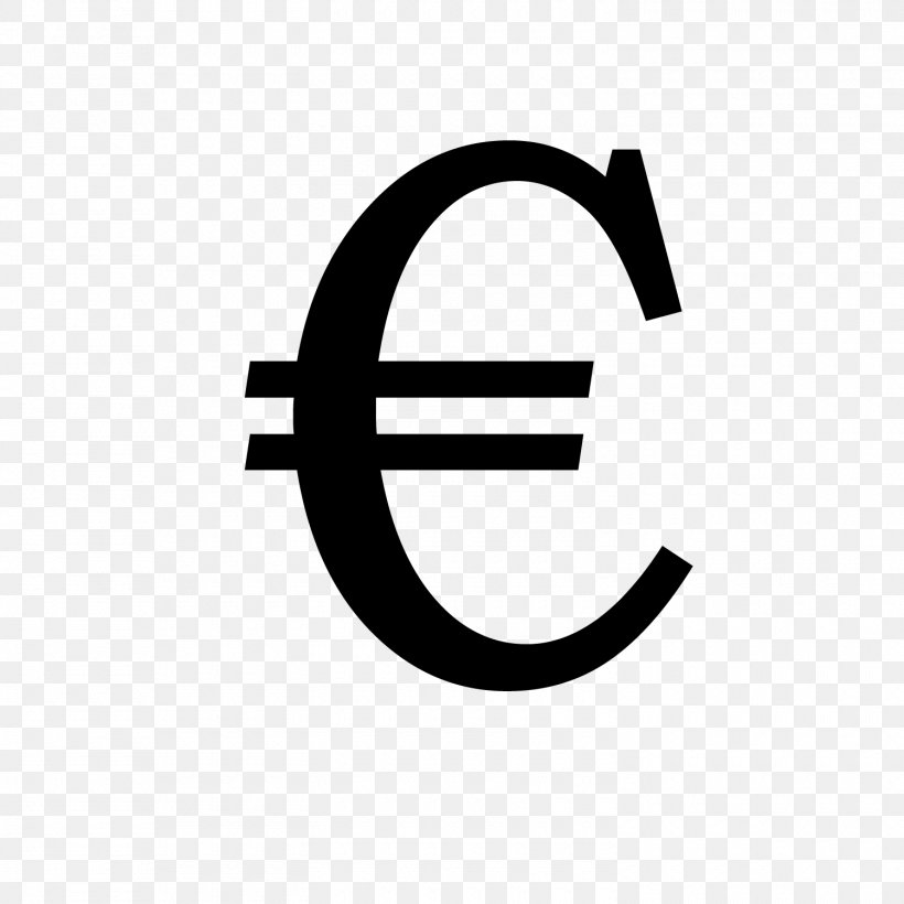 Euro Sign European Central Bank Logo, PNG, 1500x1500px, Euro Sign, Black And White, Brand, Digital Image, Euro Download Free