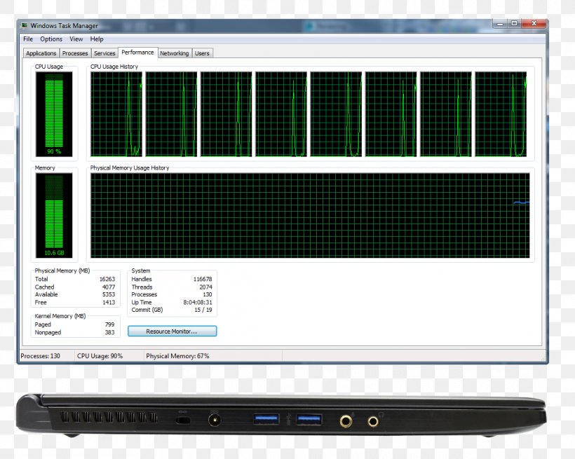 Task Manager Process CPU Time Thread, PNG, 1089x870px, Task Manager, Audio Receiver, Central Processing Unit, Computer, Computer Memory Download Free