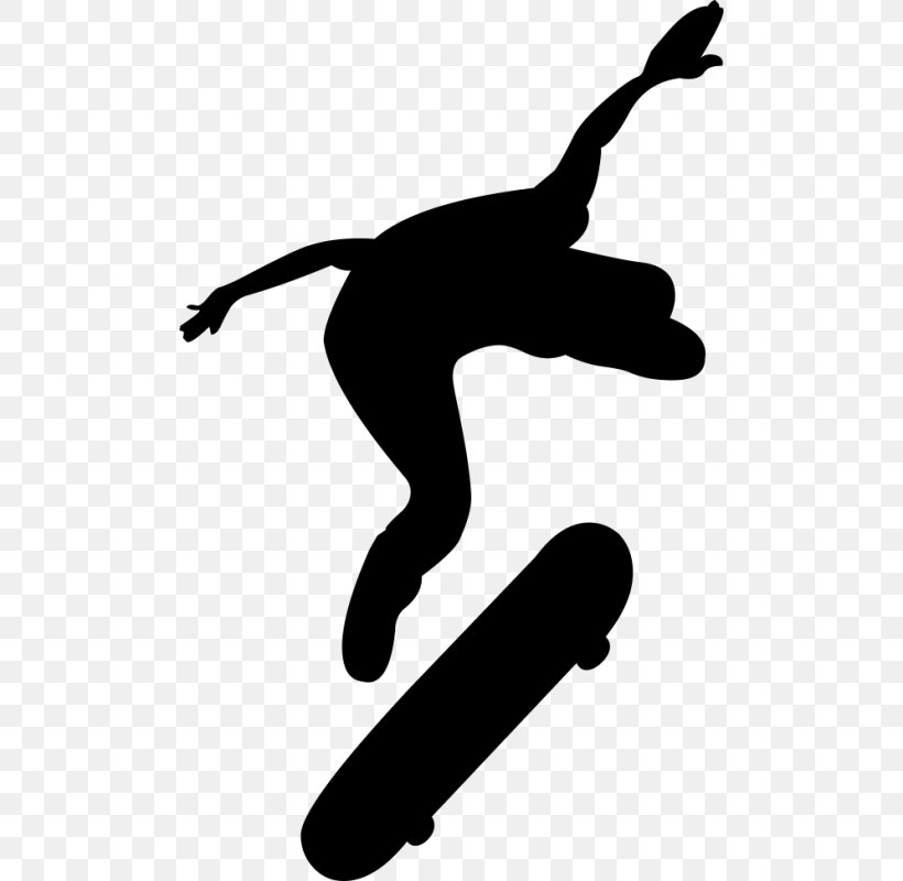 Skateboard Silhouette Finger Black Clip Art, PNG, 800x800px, Skateboard, Black, Black And White, Finger, Hand Download Free