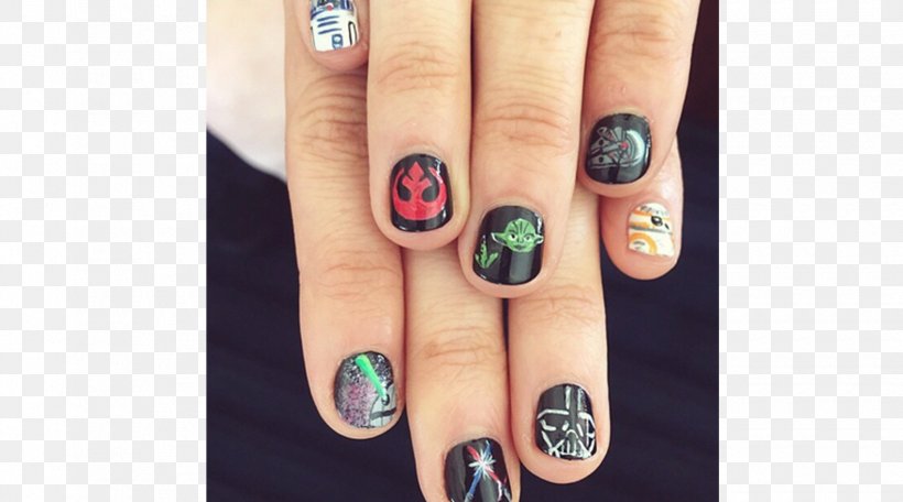 Nail Art R2-D2 Anakin Skywalker Star Wars, PNG, 1580x880px, Nail, Anakin Skywalker, Art, Daisy Ridley, Finger Download Free