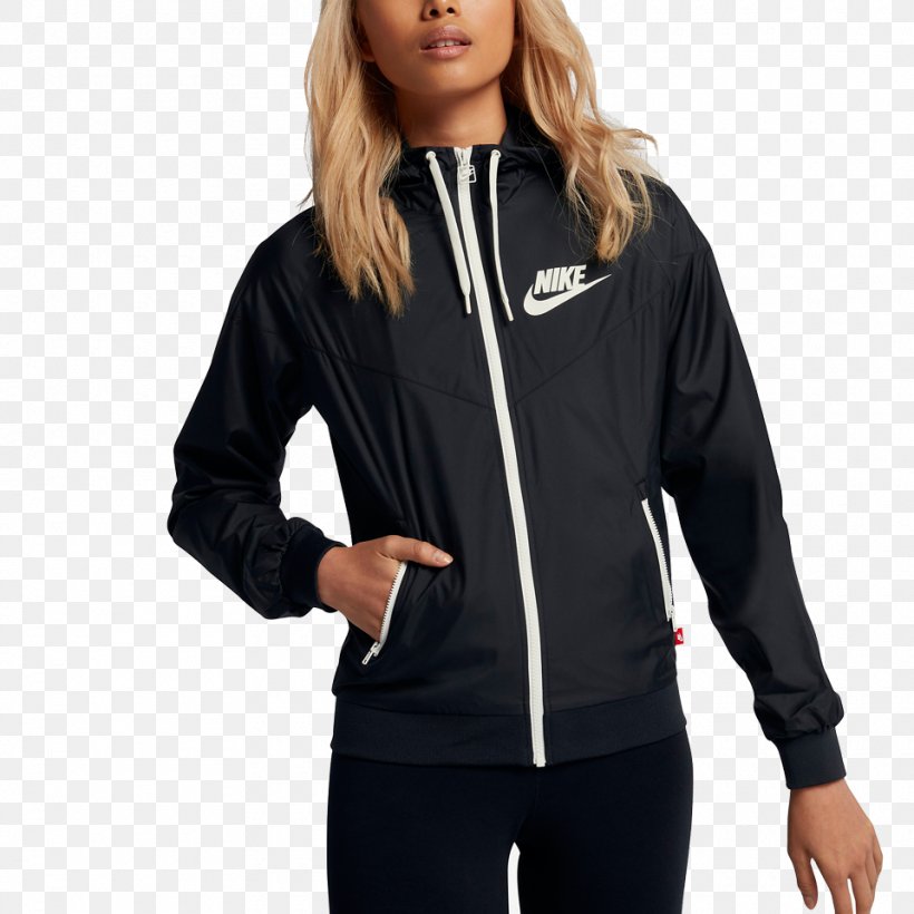 Hoodie Nike Women's Jacket Sportswear Windrunner Windbreaker, PNG, 960x960px, Hoodie, Black, Clothing, Coat, Hood Download Free