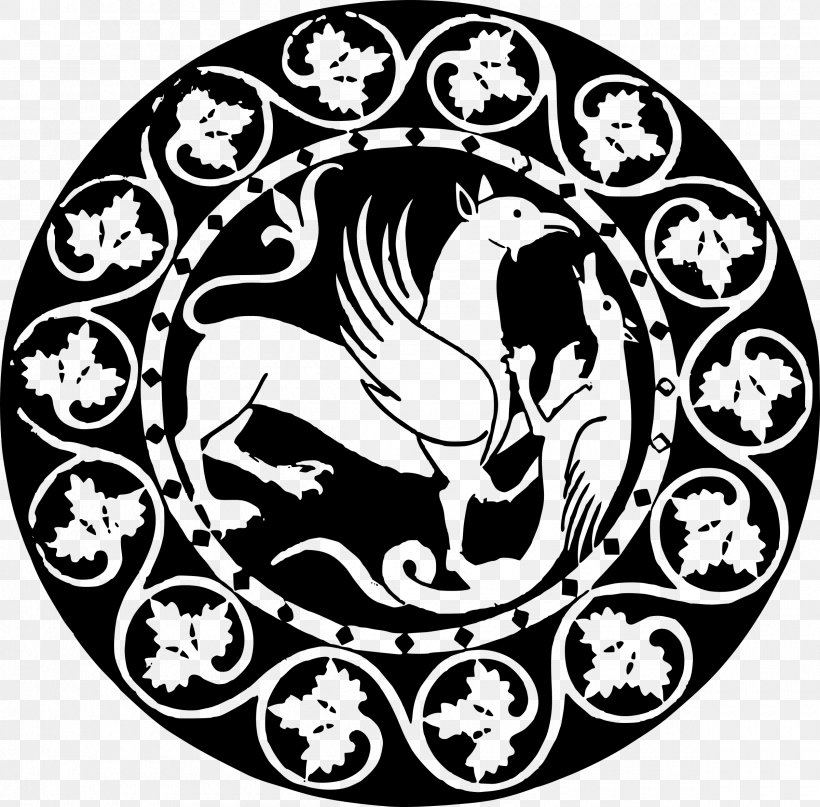 Middle Ages Symbol Clip Art, PNG, 2400x2362px, Middle Ages, Art, Black And White, Com, Dragon Download Free