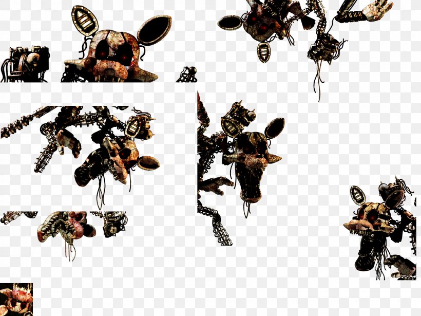 Five Nights At Freddy's 2 Five Nights At Freddy's 3 Mangle Jump Scare, PNG, 1600x1200px, Mangle, Animatronics, Art, Fan Art, Insect Download Free