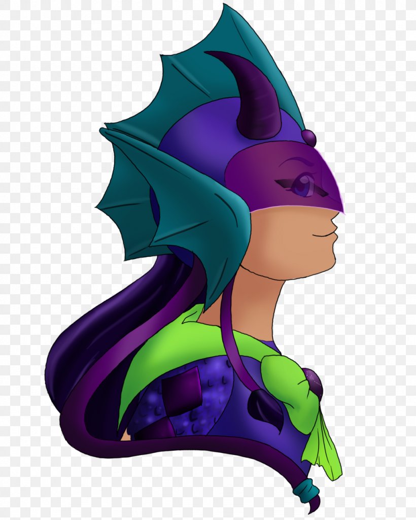 Illustration Cartoon Purple Headgear Legendary Creature, PNG, 1024x1280px, Cartoon, Art, Fictional Character, Figurine, Headgear Download Free