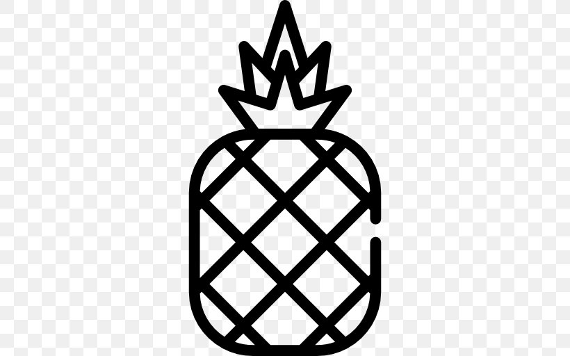 Pineapple Drawing, PNG, 512x512px, Pineapple, Black And White, Drawing, Dribbble, Food Download Free