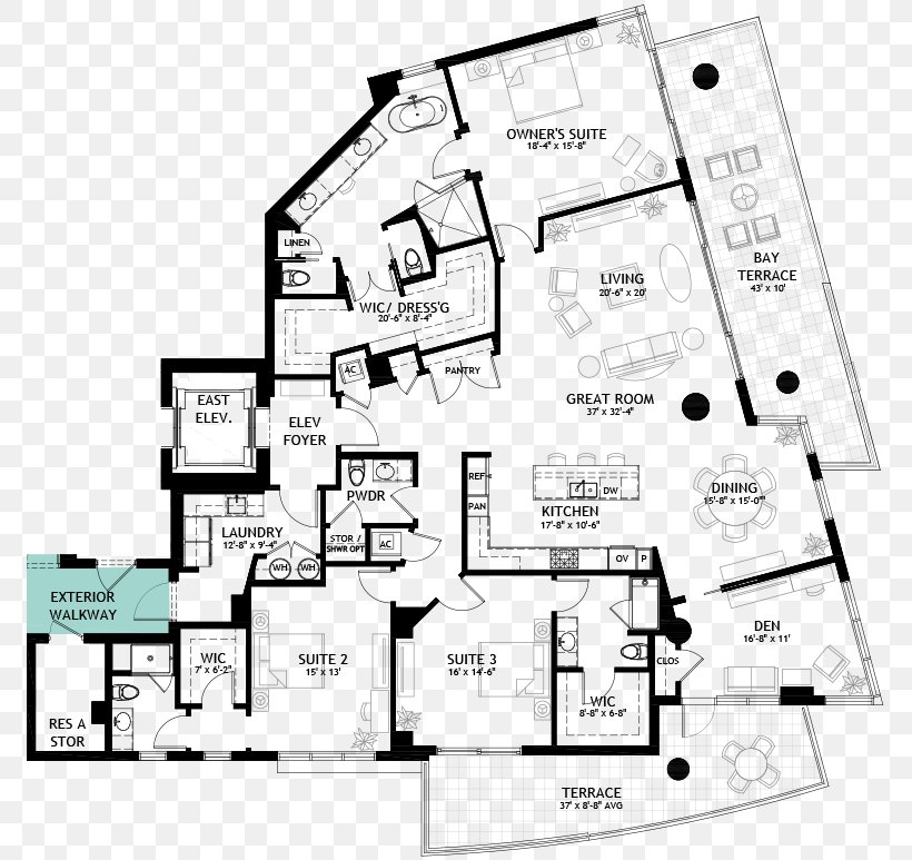Floor Plan Line, PNG, 780x773px, Floor Plan, Area, Black And White, Diagram, Drawing Download Free