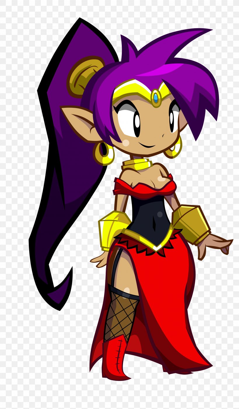 Shantae: Half-Genie Hero Shantae And The Pirate's Curse Shantae: Risky's Revenge Belly Dance, PNG, 3000x5137px, Watercolor, Cartoon, Flower, Frame, Heart Download Free