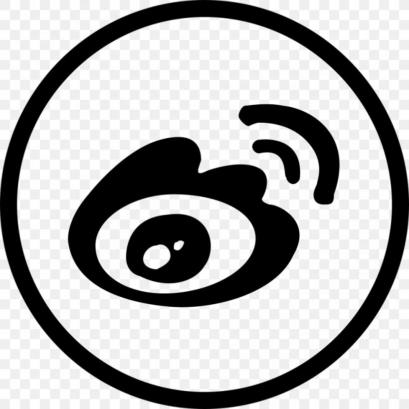 Sina Weibo Sina Corp Microblogging WeChat, PNG, 980x980px, Sina Weibo, Area, Black, Black And White, Brand Download Free