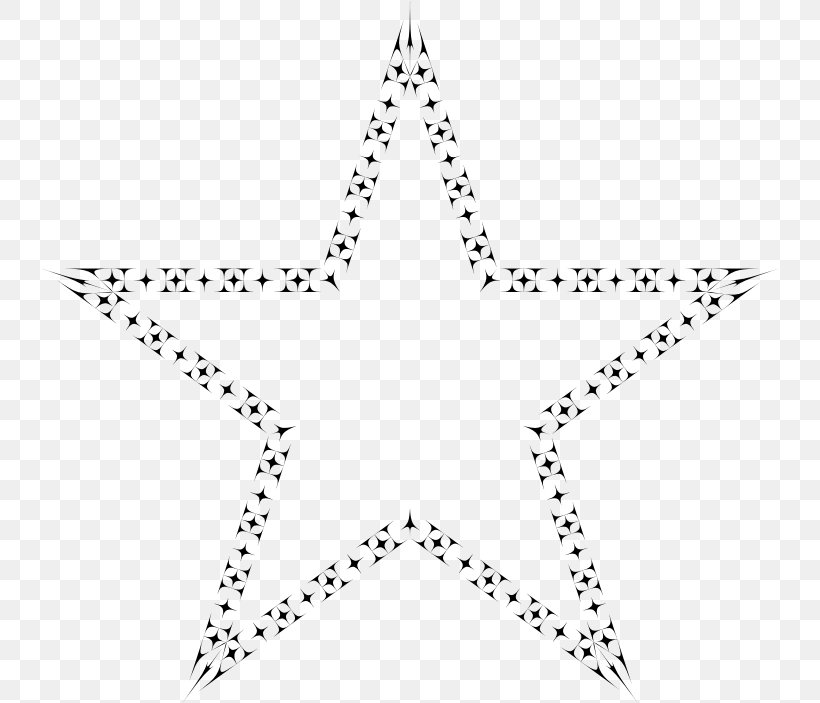 Star Polygons In Art And Culture Line Point Angle, PNG, 738x703px, Star, Area, Black, Black And White, Body Jewelry Download Free