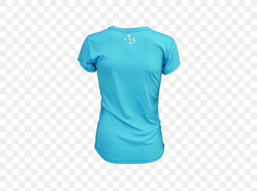 T-shirt Sleeve Neck Turquoise, PNG, 610x610px, Tshirt, Active Shirt, Aqua, Azure, Blue Download Free