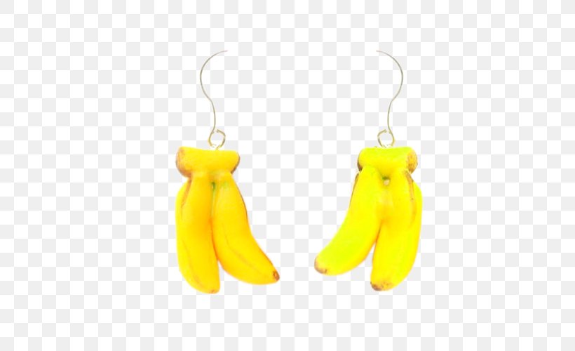 Banana Earring Ornament, PNG, 500x500px, Banana, Banana Family, Bead, Body Jewelry, Christmas Download Free