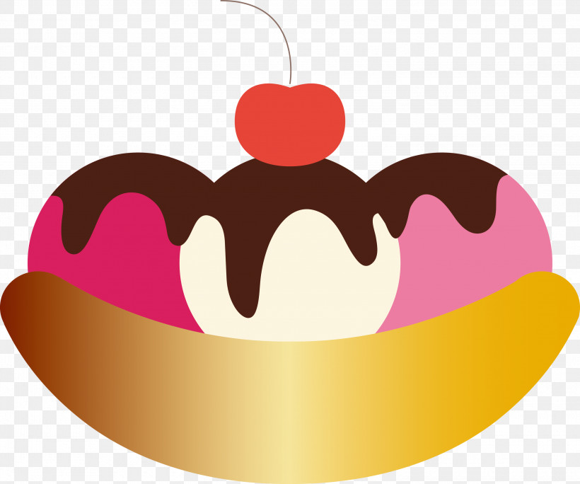 Banana Split, PNG, 3000x2503px, Banana Split, Baked Goods, Cake, Cherry, Dessert Download Free