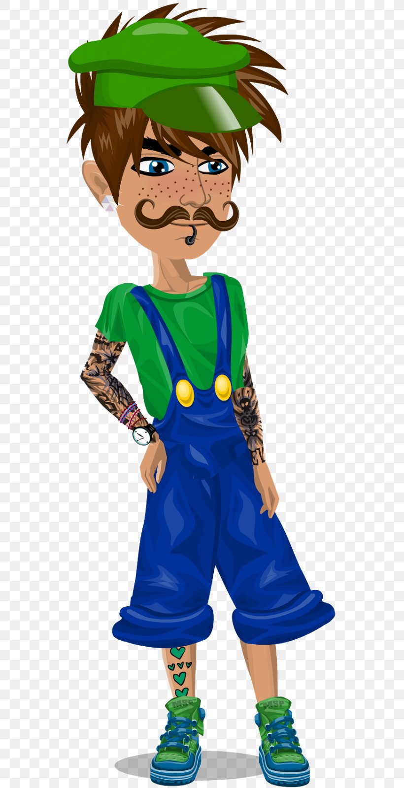 Luigi MovieStarPlanet Mario Child Male, PNG, 555x1600px, Luigi, Art, Best Boy, Boy, Cartoon Download Free