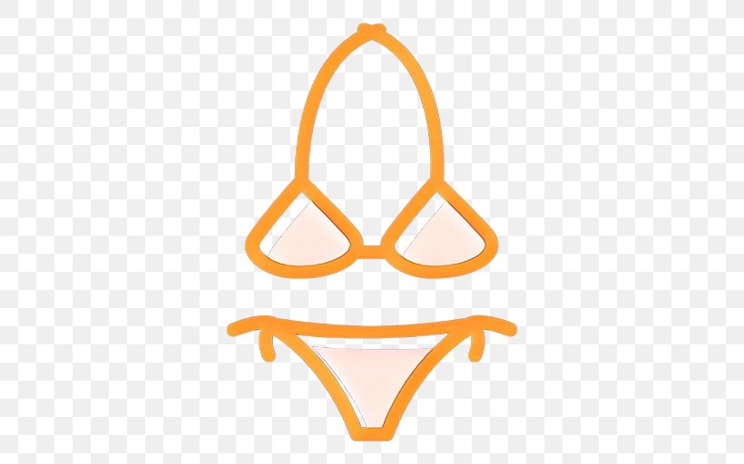 Orange, PNG, 512x512px, Clothing, Bikini, Logo, Orange, Swimsuit Bottom Download Free