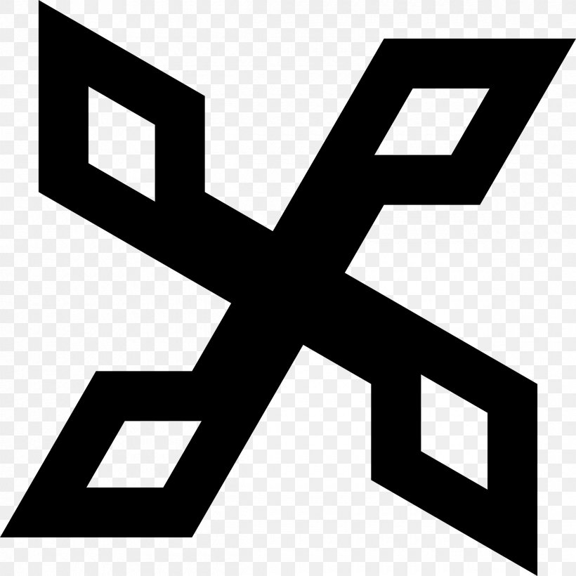 Symbol Shuriken Clip Art, PNG, 2400x2400px, Symbol, Area, Black, Black And White, Brand Download Free