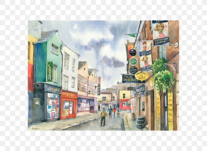 Ha'penny Bridge Watercolor Painting Ludmila Korol Temple Bar, PNG, 600x600px, Painting, Advertising, Art, Artwork, City Download Free