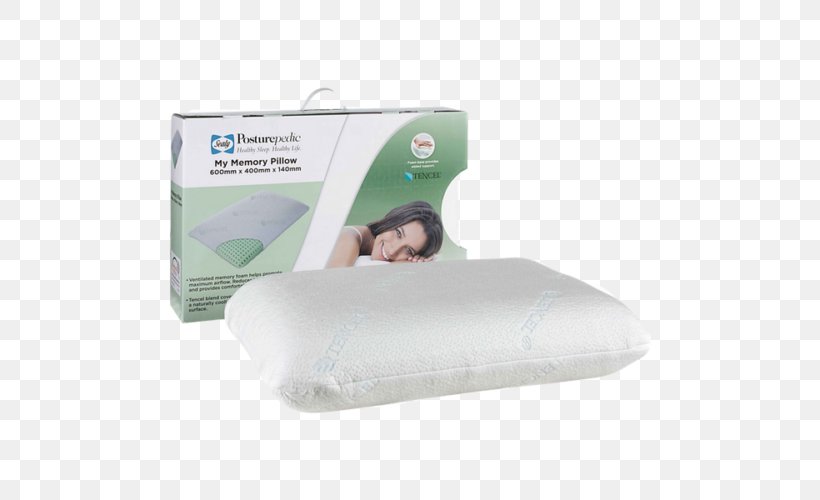 Pillow Mattress Memory Foam Sealy Corporation Bed, PNG, 500x500px, Pillow, Bed, Bedding, Box, Comfort Download Free