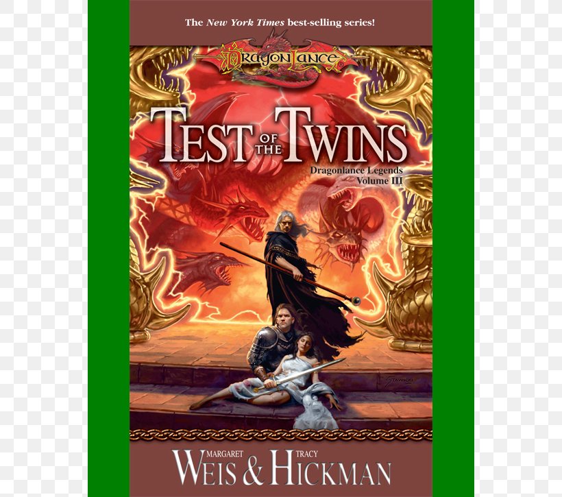 Test Of The Twins: Legends, Volume Three Time Of The Twins War Of The Twins Dragonlance Legends, PNG, 564x725px, Dragonlance, Advertising, Book, Caramon Majere, Fantasy Download Free