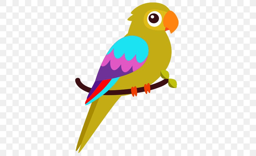 Budgerigar Bird Parrot Parrot, PNG, 500x500px, Budgerigar, Beak, Bird, Cartoon, Common Pet Parakeet Download Free