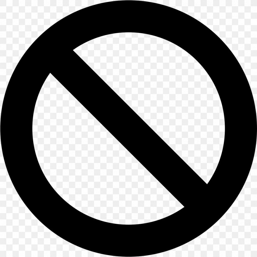 No Symbol, PNG, 981x982px, No Symbol, Black And White, Oval, Rim, Sign Download Free