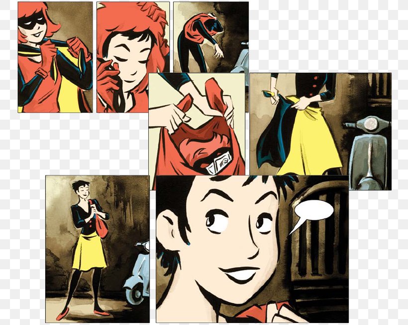 Bandette: In Presto! Colleen Coover Comics Fiction Modern Art, PNG, 756x652px, Comics, Art, Cartoon, Character, Dark Horse Download Free