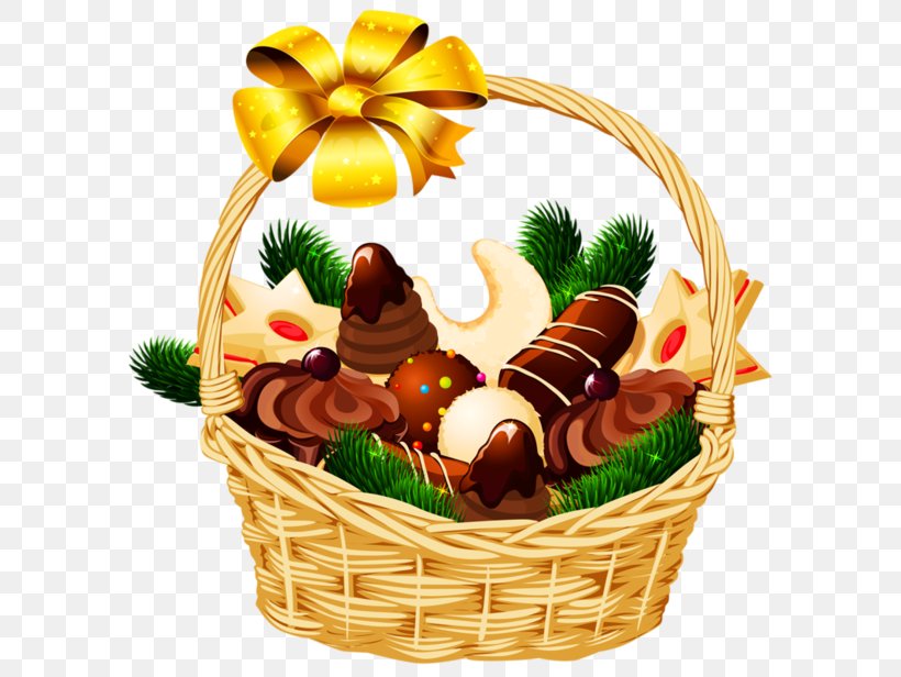 Christmas Food Gift Baskets Hamper Clip Art, PNG, 600x616px, Christmas, Basket, Christmas Gift, Christmas Ornament, Christmas Stockings Download Free