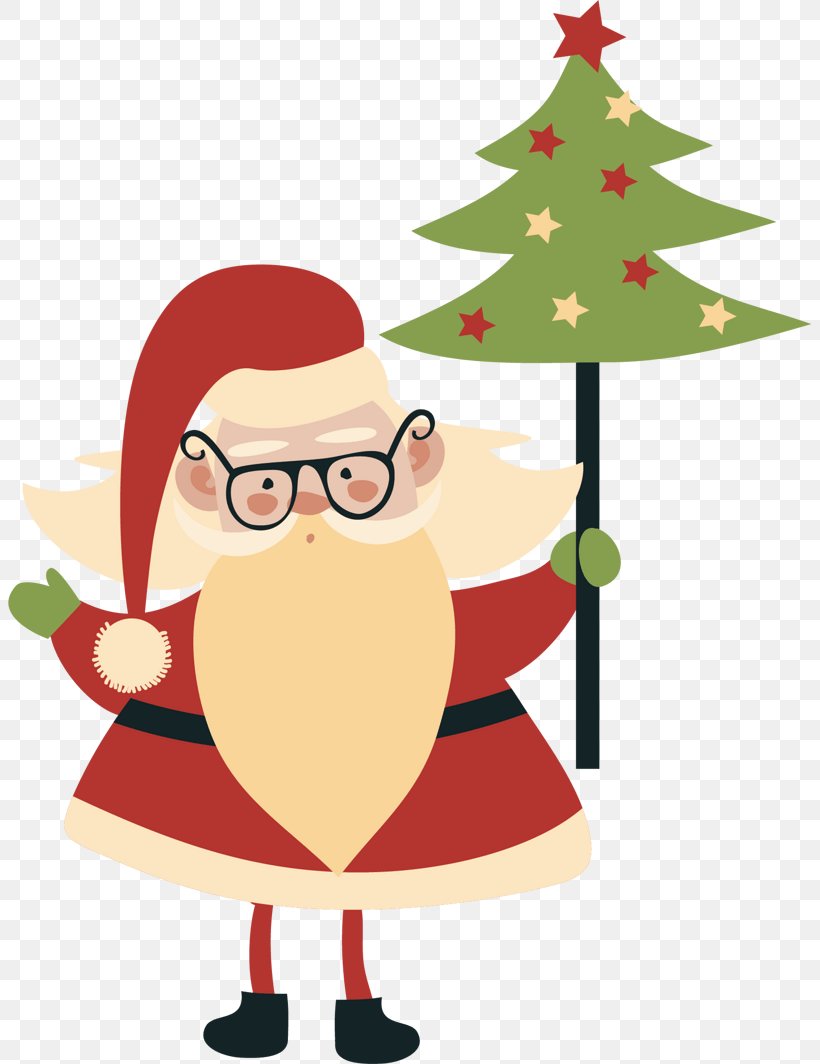 Christmas Tree Santa Claus Christmas Day Image Illustration, PNG, 803x1064px, Christmas Tree, Art, Cartoon, Christmas, Christmas Day Download Free