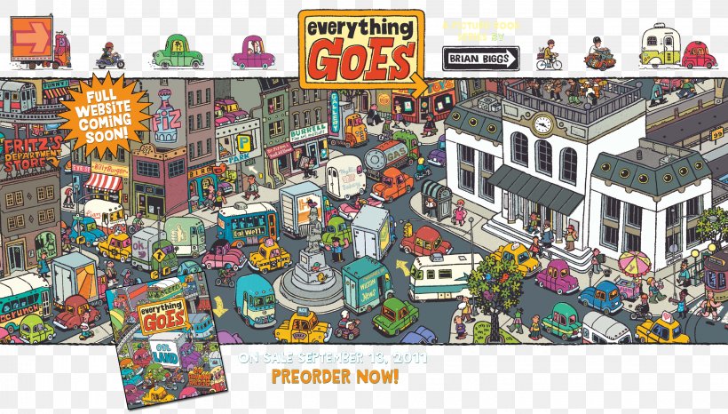 Everything Goes: On Land Car Vehicle Book Game, PNG, 2850x1622px, Car, Boat, Book, Book Series, Building Download Free