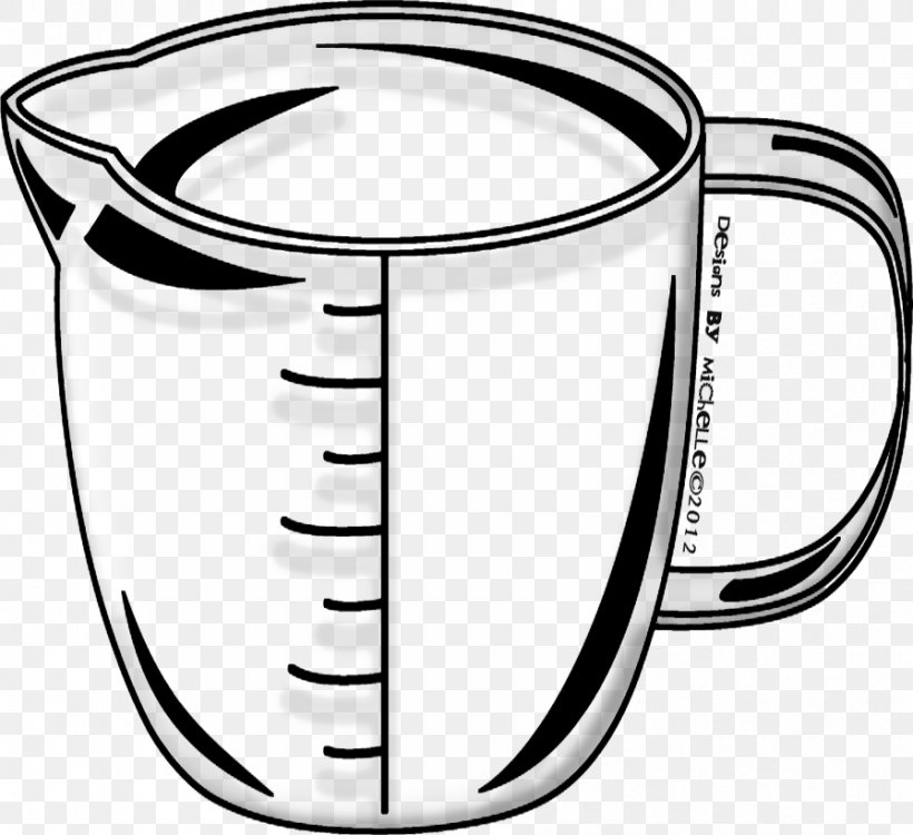 Measuring Cups & Spoons Clip Art Measuring Spoon, PNG, 896x820px, Measuring Cup, Black And White, Cup, Drinkware, Measurement Download Free