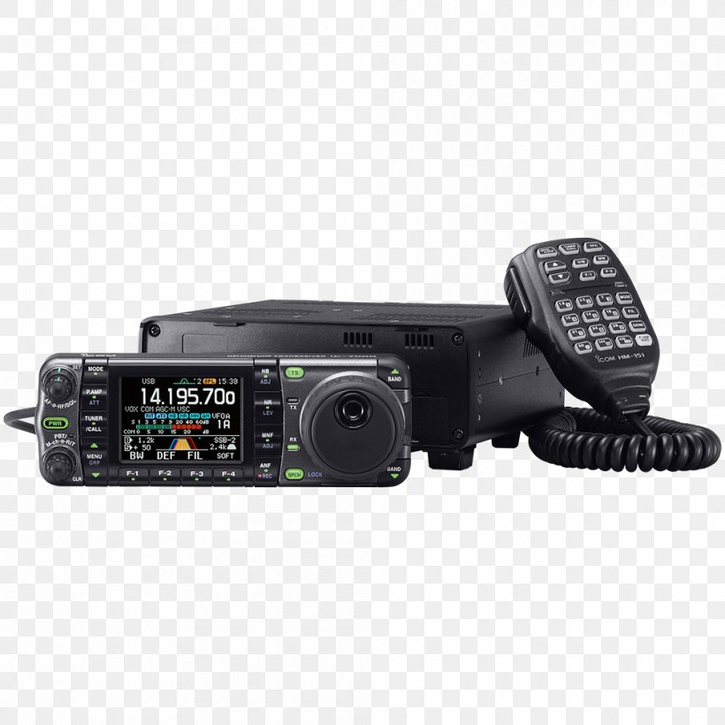 Transceiver Icom Incorporated Very High Frequency Radio Receiver Ultra High Frequency, PNG, 1000x1000px, Transceiver, Audio Receiver, Electronic Device, Electronics, Electronics Accessory Download Free