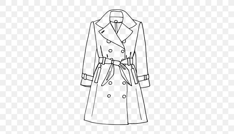 Trench Coat Drawing Painting Fashion Black And White, PNG, 600x470px, Trench Coat, Black, Black And White, Clothing, Coat Download Free