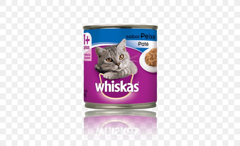 Cat Food Whiskas Pet Food, PNG, 500x500px, Cat Food, Beverage Can, Brand, Cat, Cat Like Mammal Download Free