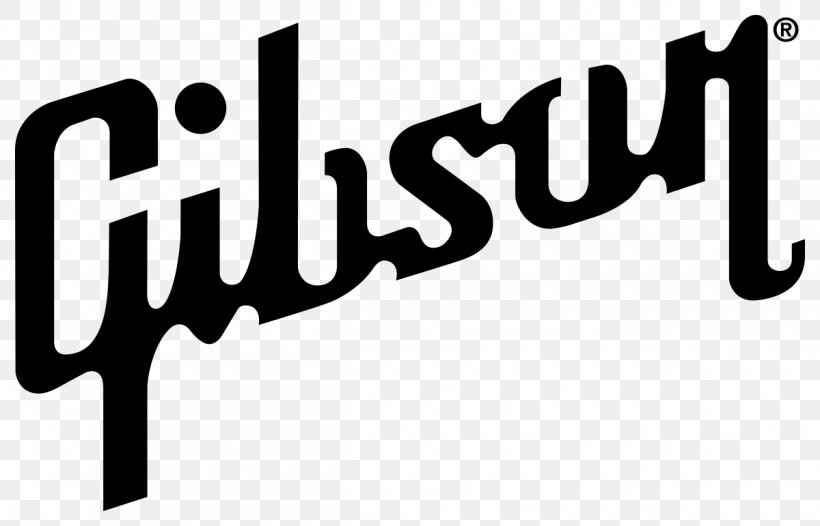 Logo Gibson Brands, Inc. Electric Guitar Fender Musical Instruments Corporation, PNG, 1200x771px, Logo, Area, Black And White, Brand, Electric Guitar Download Free