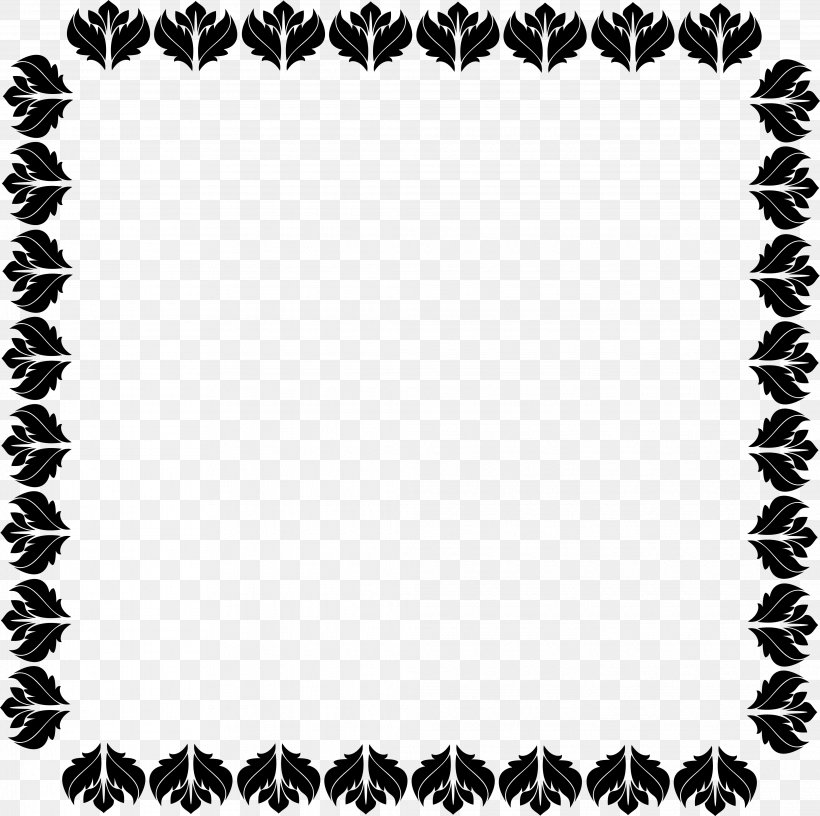 Picture Frames Line Point Pattern, PNG, 4054x4036px, Picture Frames, Area, Black, Black And White, Black M Download Free