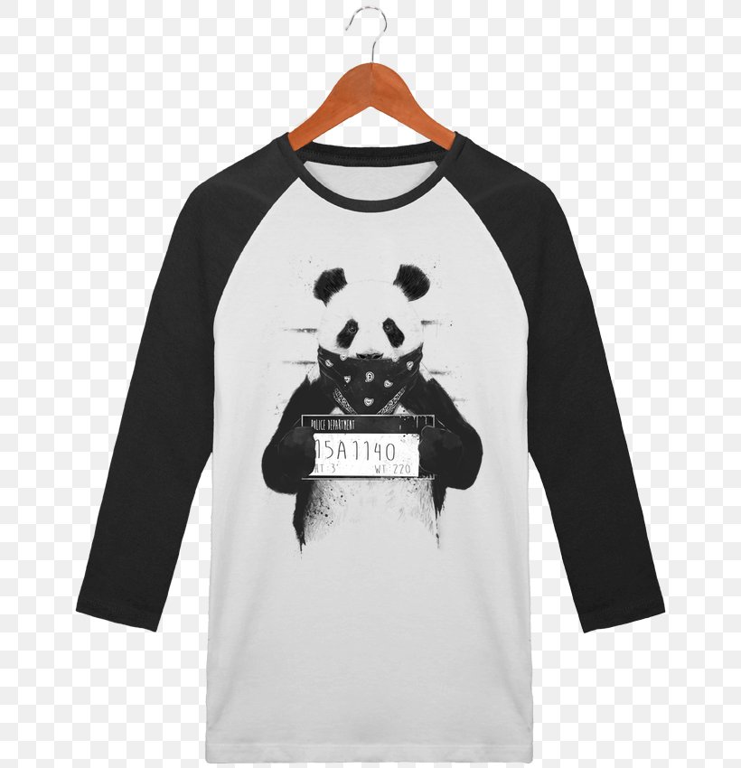 T-shirt Paper Giant Panda Printing Clothing, PNG, 690x850px, Tshirt, Art, Black, Brand, Clothing Download Free