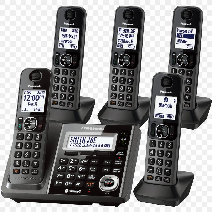 Feature Phone Cordless Telephone Answering Machines Digital Enhanced Cordless Telecommunications, PNG, 2000x2000px, Feature Phone, Answering Machine, Answering Machines, Caller Id, Cellular Network Download Free